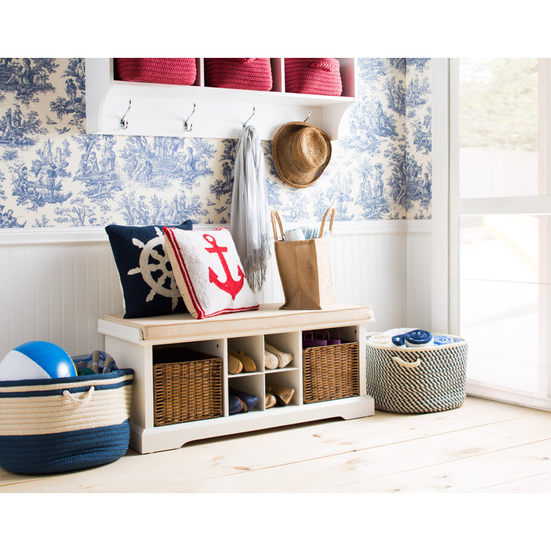 Ella 60" Hanging Entryway 9 Hook Storage Shelf & Reviews Birch Lane